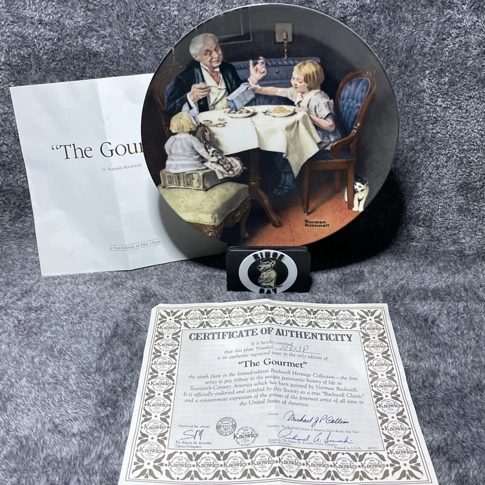VINTAGE Norman Rockwell Collector‎ Plates Lot of 12 w/ COAs Decorative China